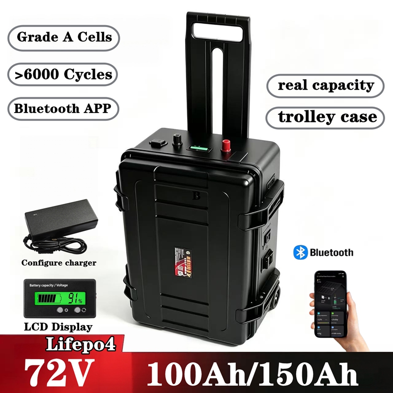 72V Waterproof LiFepo4 Lithium - Lifepo4 72V 100Ah Battery Pack Ev review and price